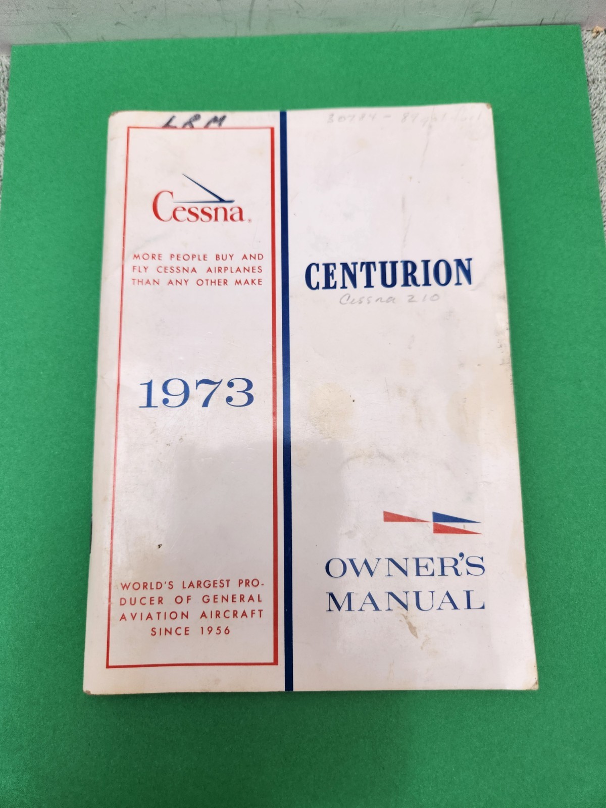 1973 Cessna Centurion Owner's Manual