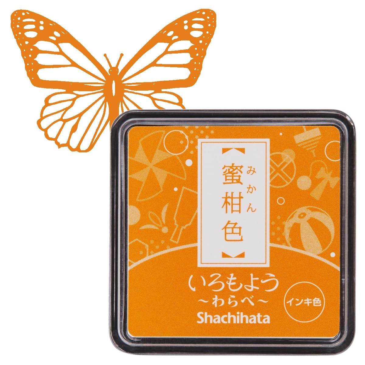 IROMOYO WARABE Warm Yellow Stamp Pad Small Traditional Japanese Oil-Based Ink