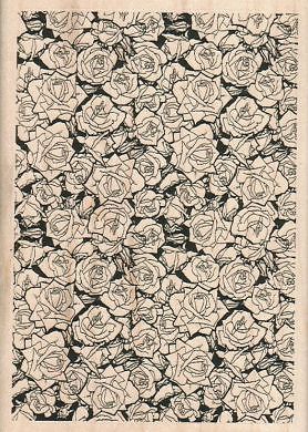 Rose Background 4 x 5 1/2" Rubber Stamp, Mixed Media, Background Stamp