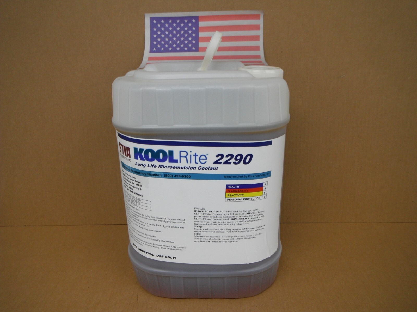 (5) gallons KOOL Rite 2290 CUTTING FLUID soluble coolant CNC lathe MADE IN USA