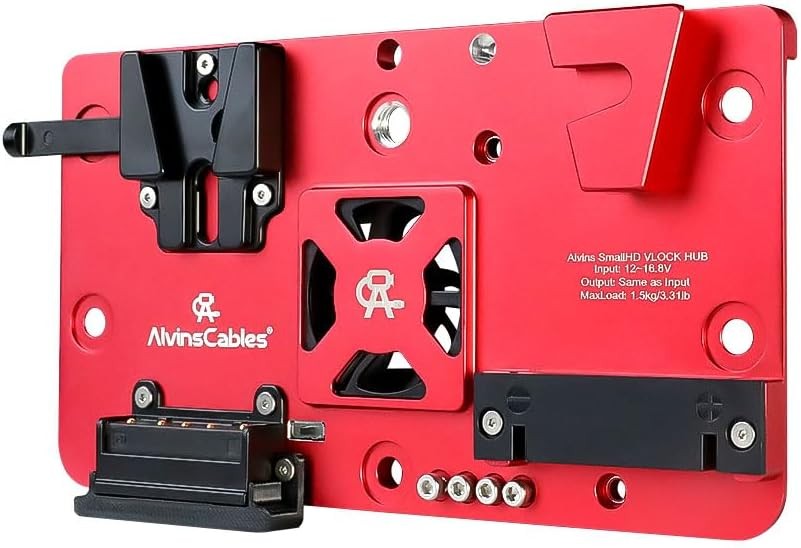 Integrated V-Mount Battery Plate for SmallHD VAXIS Power Supply Mounting Kit