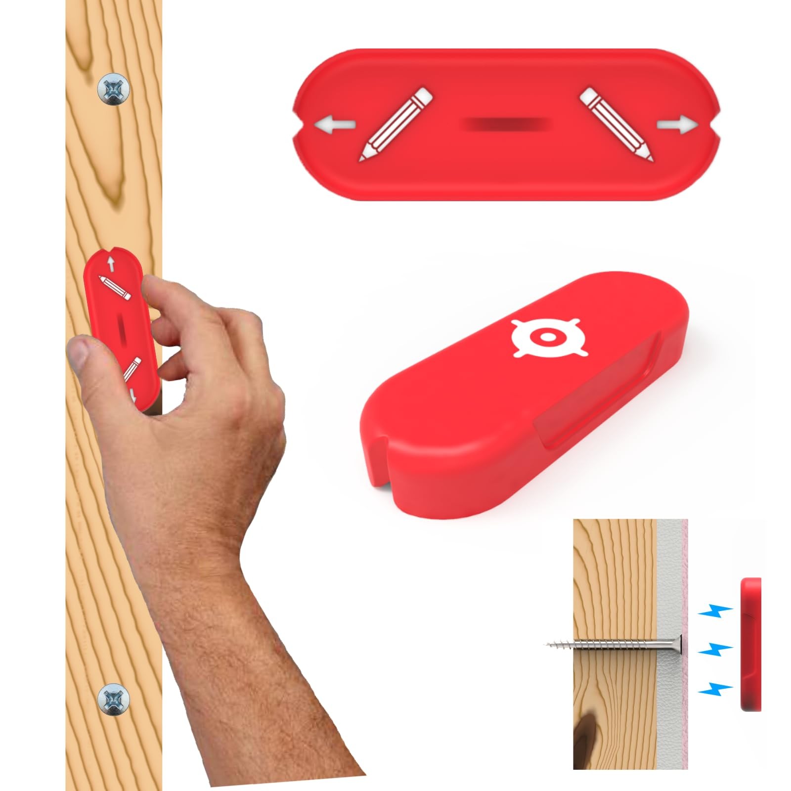 Magnetic Stud Finder [New Packaging], No Battery Screw/Nail in Stud Detector,...