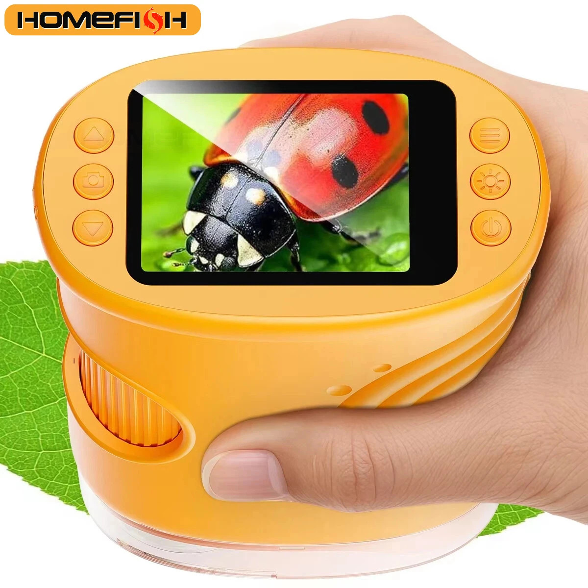 1000X Handheld Microscope for Kids 2.0" Screen Rechargeable Mini Pocket Digital