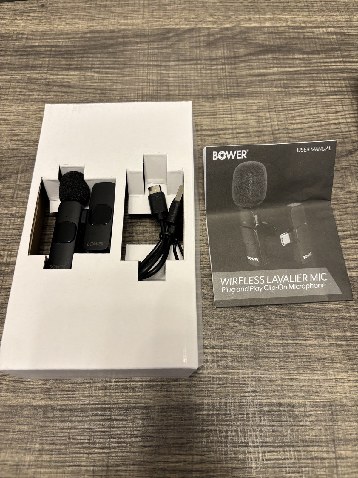 Bower Wireless Lavalier Lapel, Plug & Play – Open Box, Never Used