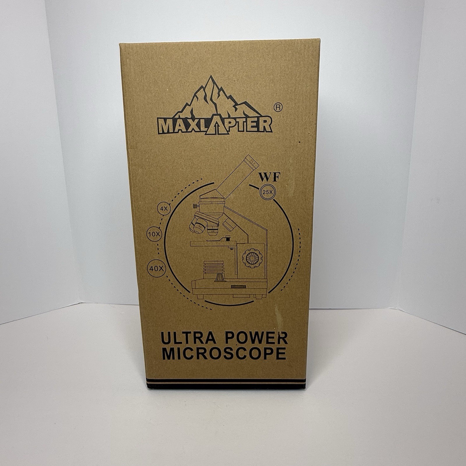 Maxlapter Ultra Power Microscope Kit With Specimens 200-2000X Magnification New