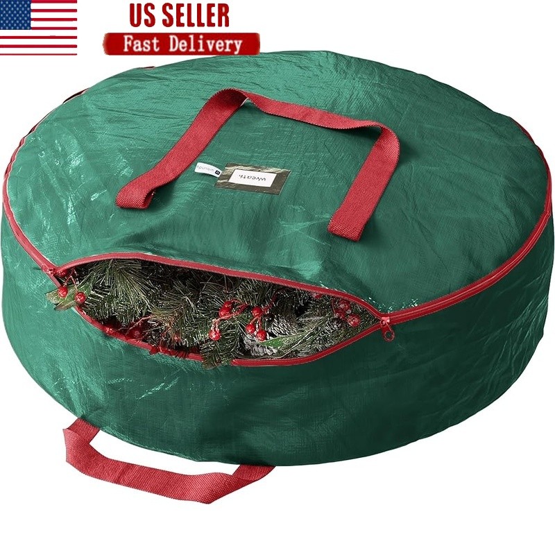 Durable Waterproof Wreath Storage Bag Ultimate Protection Holiday Decor New