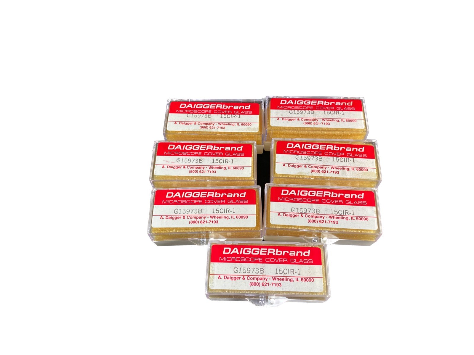 DAIGGER Glass Microscope Slide Covers 15mm Diameter Circles #1 G15973 (7oz/cs)