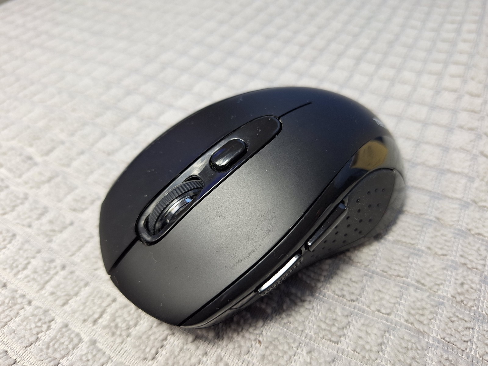 Portable Tecknet Bluetooth 2.4G Wireless Mouse 4800 DPI Black Computer Mouse