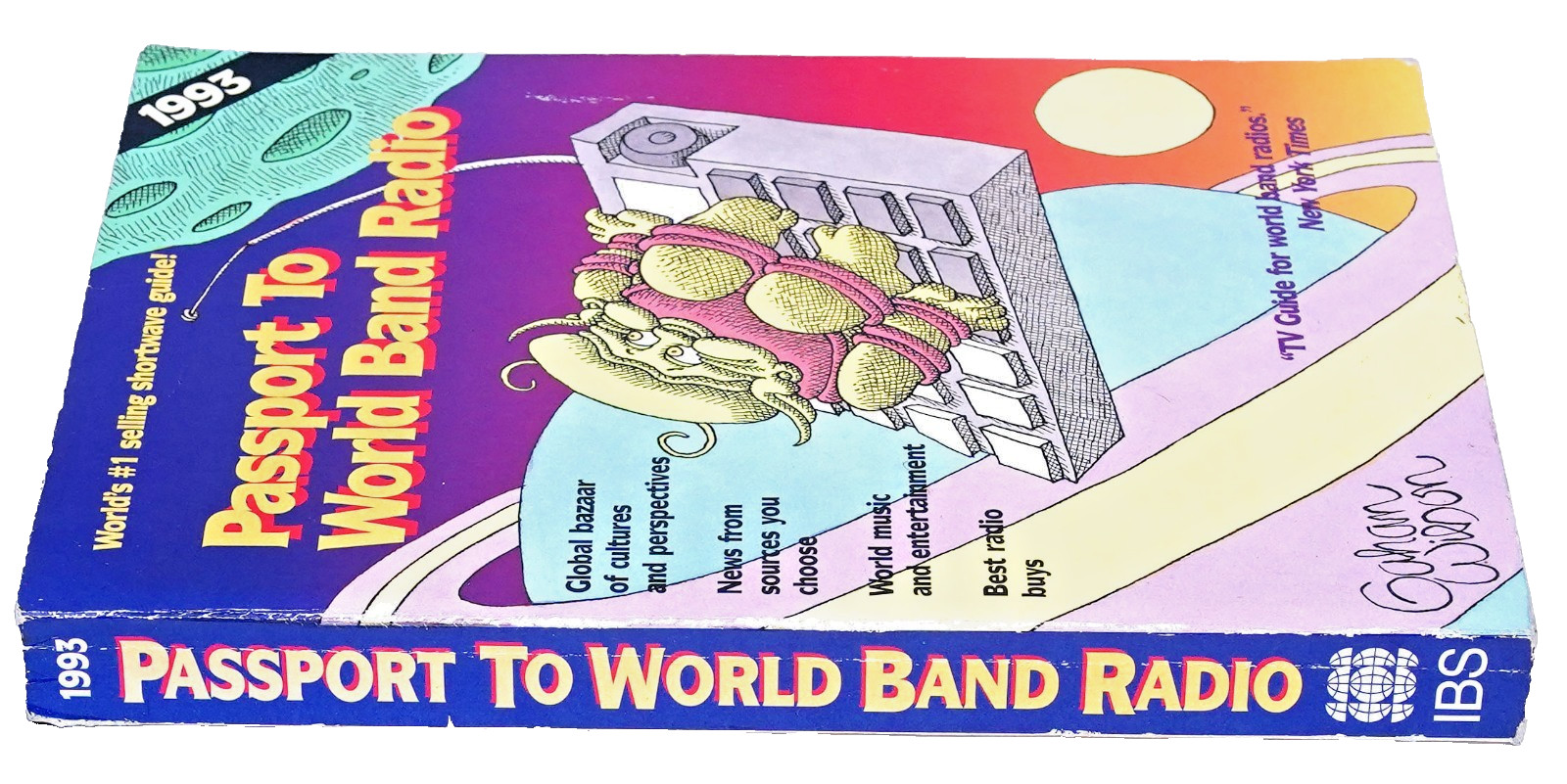 1993 Passport to World Band Radio Book - Stations Frequencies Reviews Stories #1