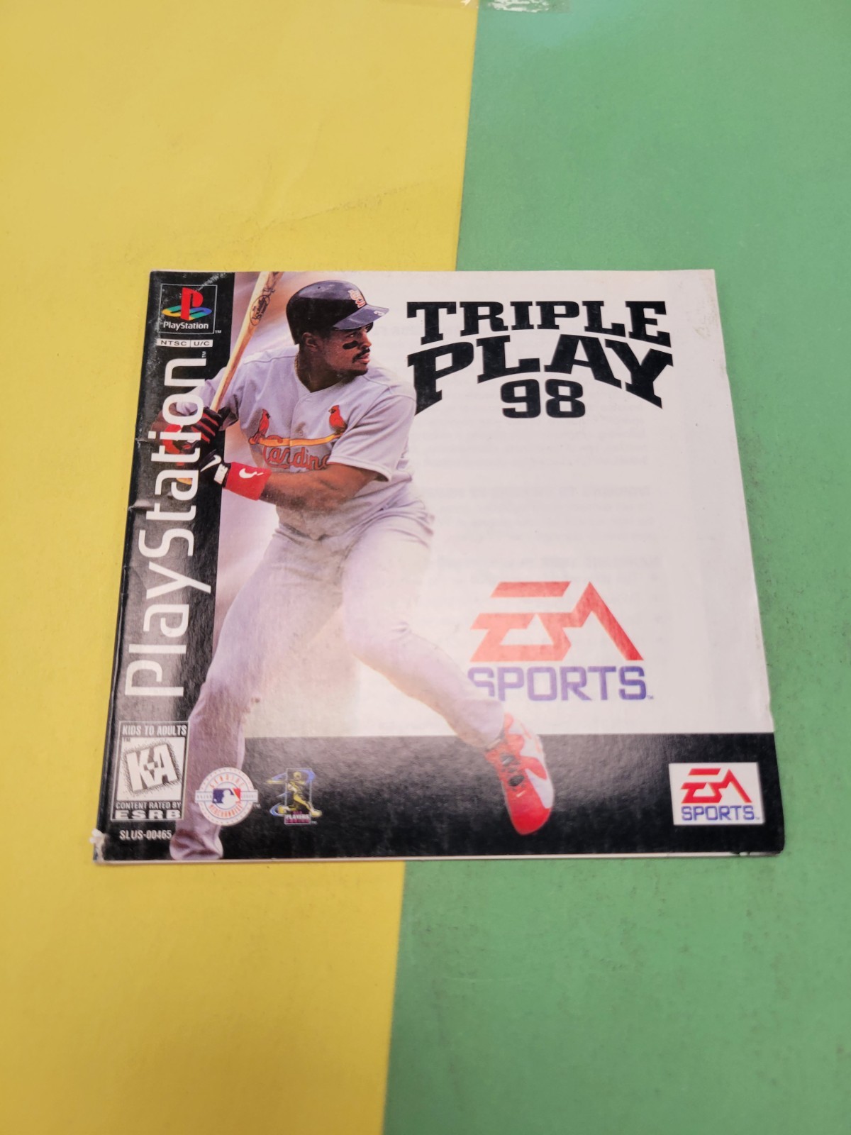 Triple Play 98 PS1 MANUAL ONLY Authentic