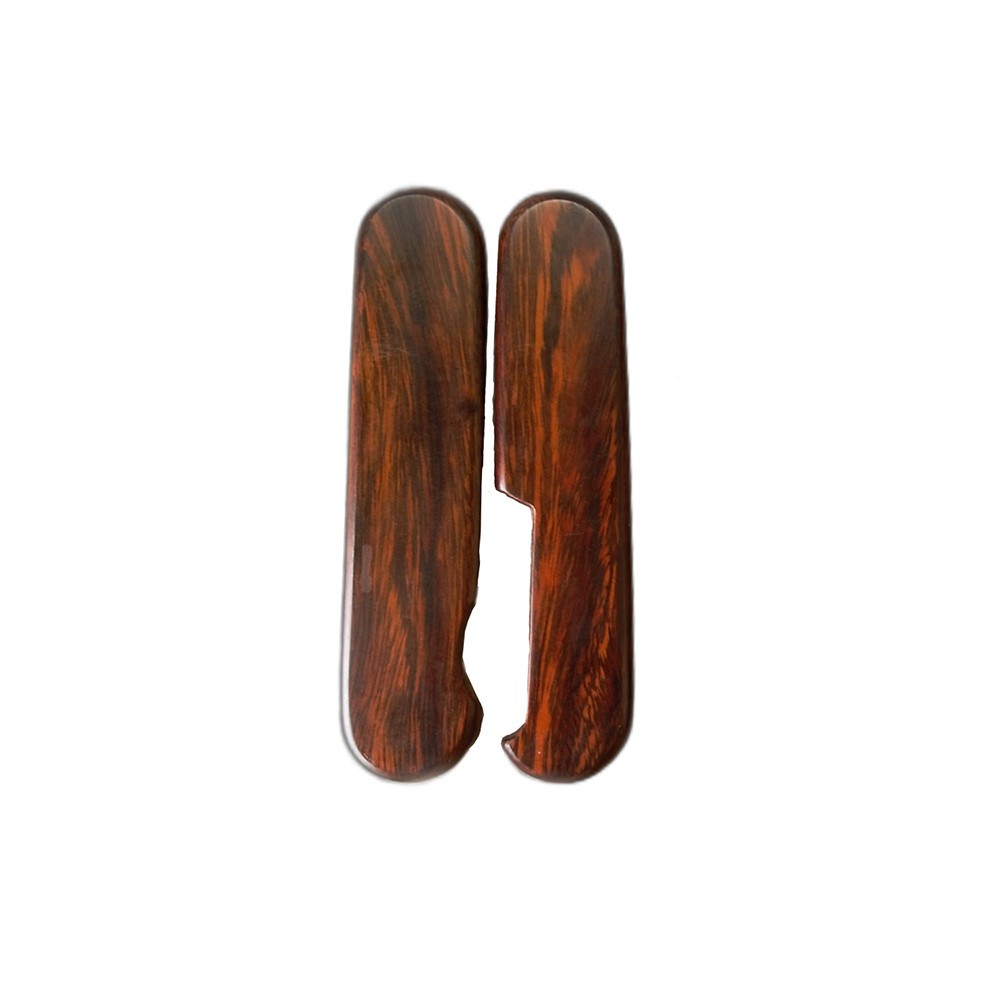 85mm Desert Ironwood Wooden Scales Wenger Swiss Army Knife SAK Handles