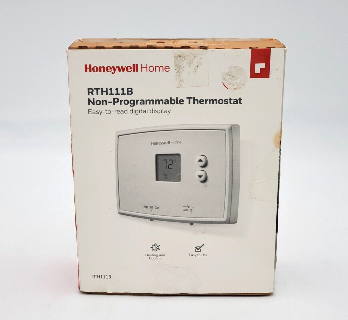 Honeywell RTH111B1024 Digital Non-Programmable Thermostat Tested and Working