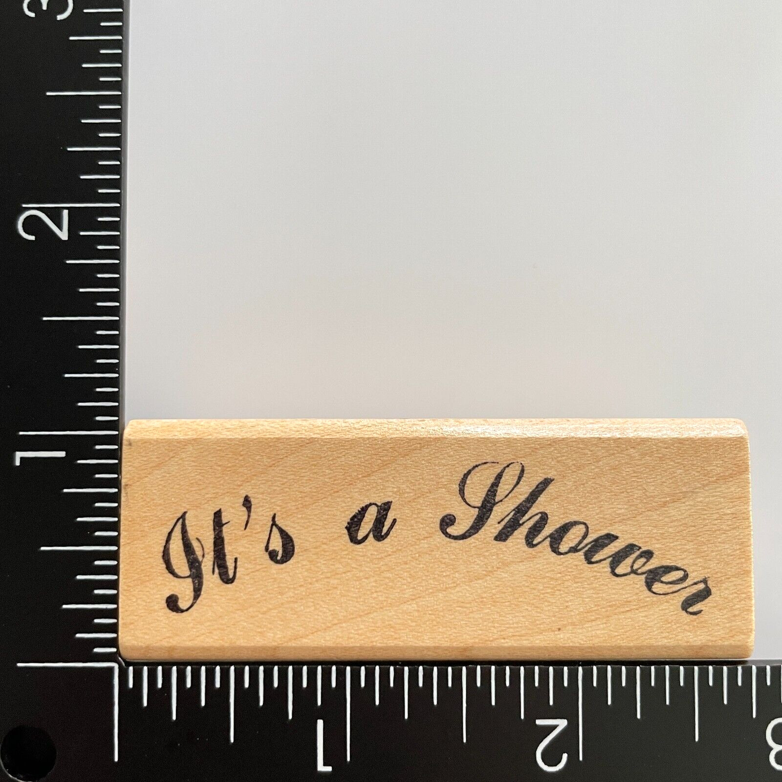 Azadi Earles Its A Shower E121 Wood Mounted Rubber Stamp