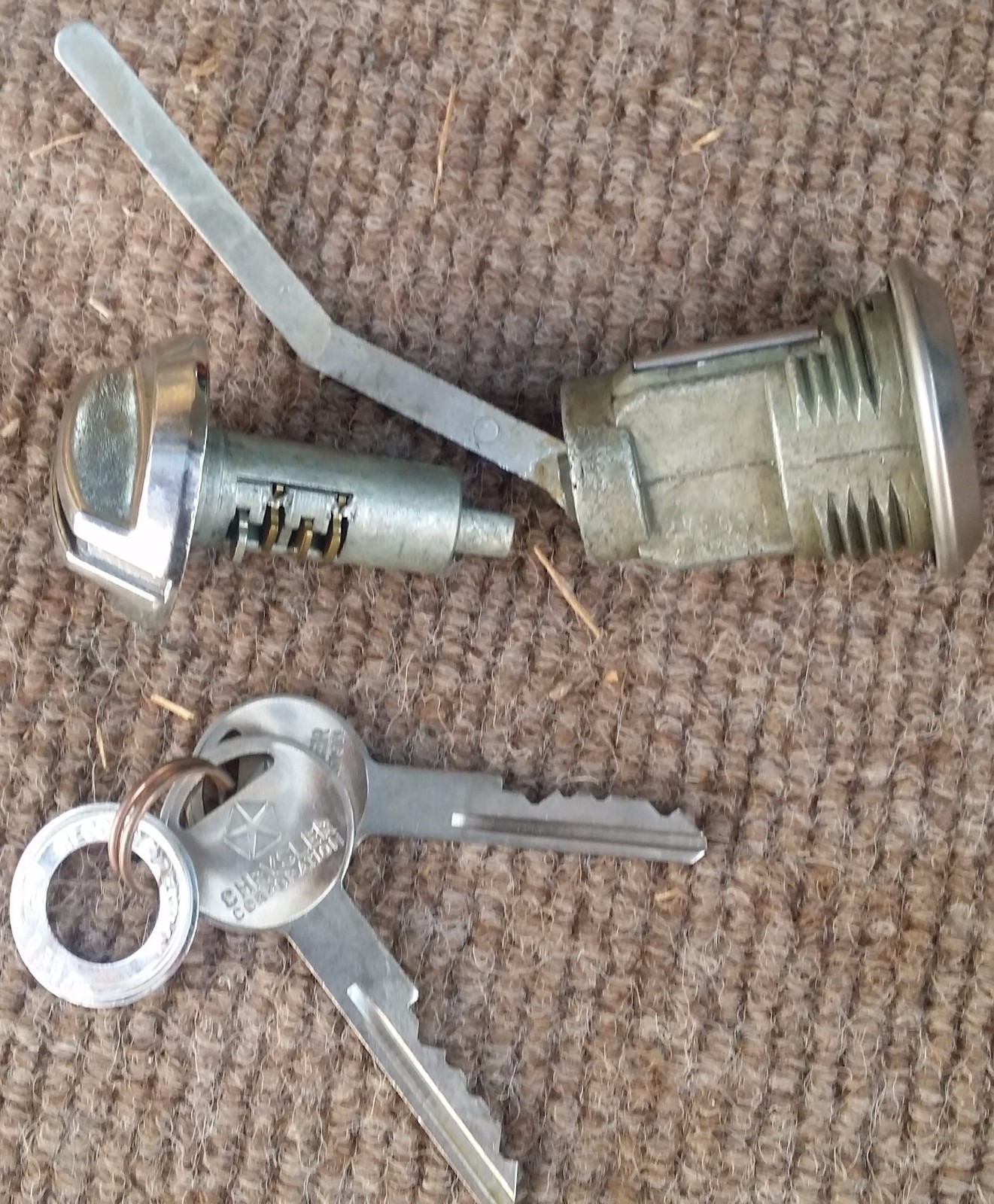 NOS Trunk & Glove Lock with Keys Mopar Plymouth Dodge Chrysler DeSoto 68 - 85