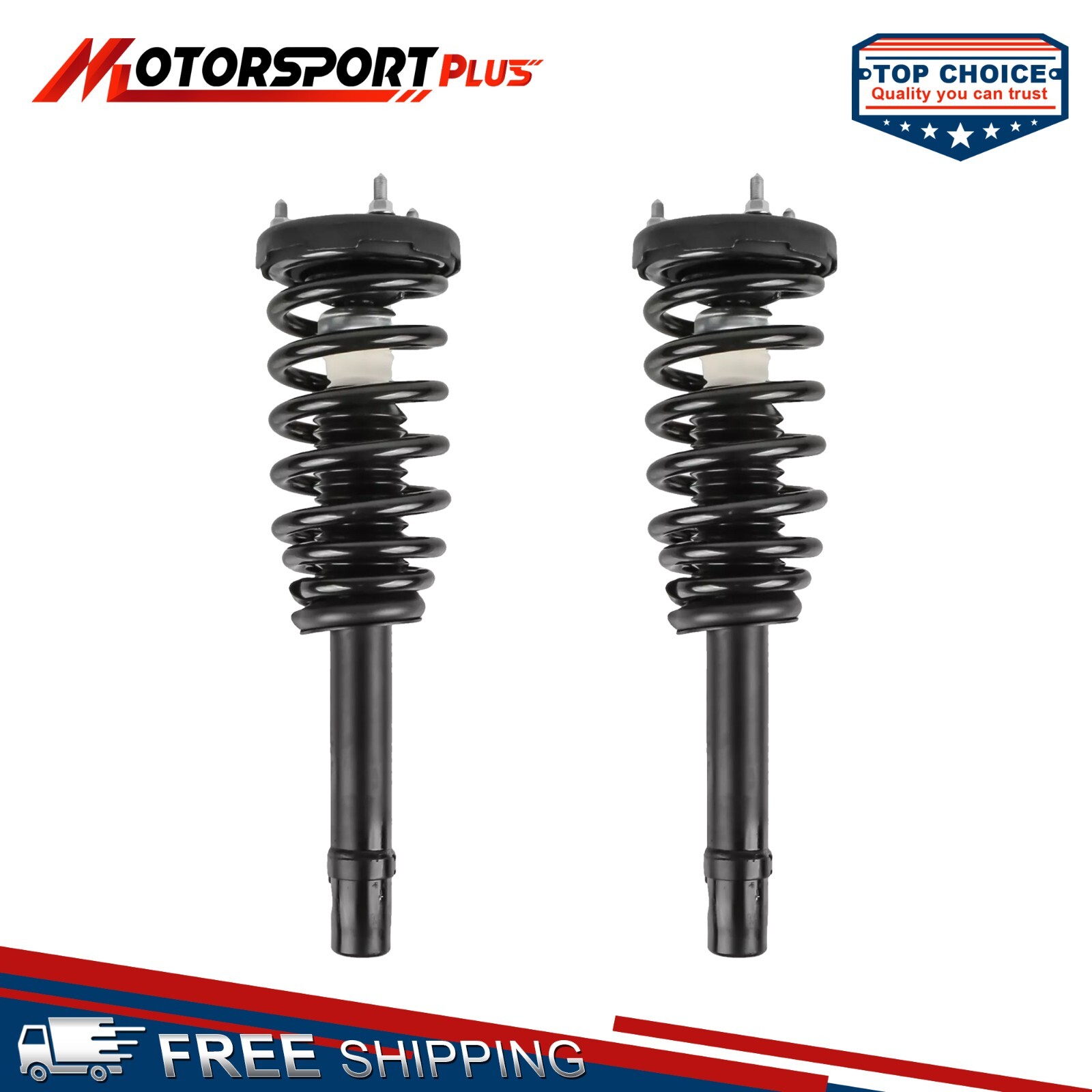 Pair Front Left Right Complete Struts Shocks Assembly For Hyundai Sonata AZERA