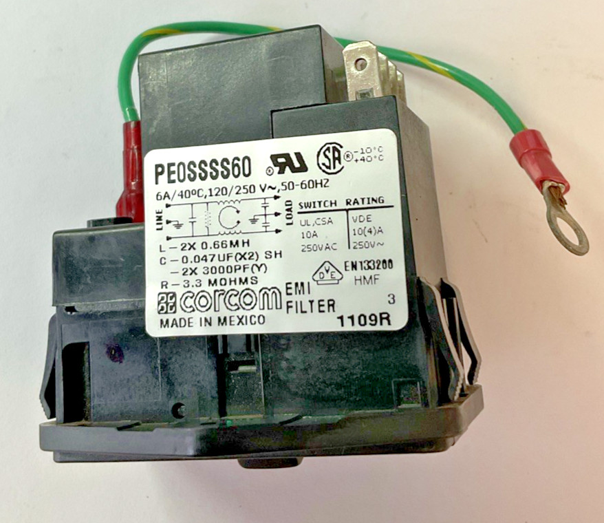 CORCOM PE0SSSS60 POWER ENTRY MODULE 6A 120/250VAC 50-60HZ
