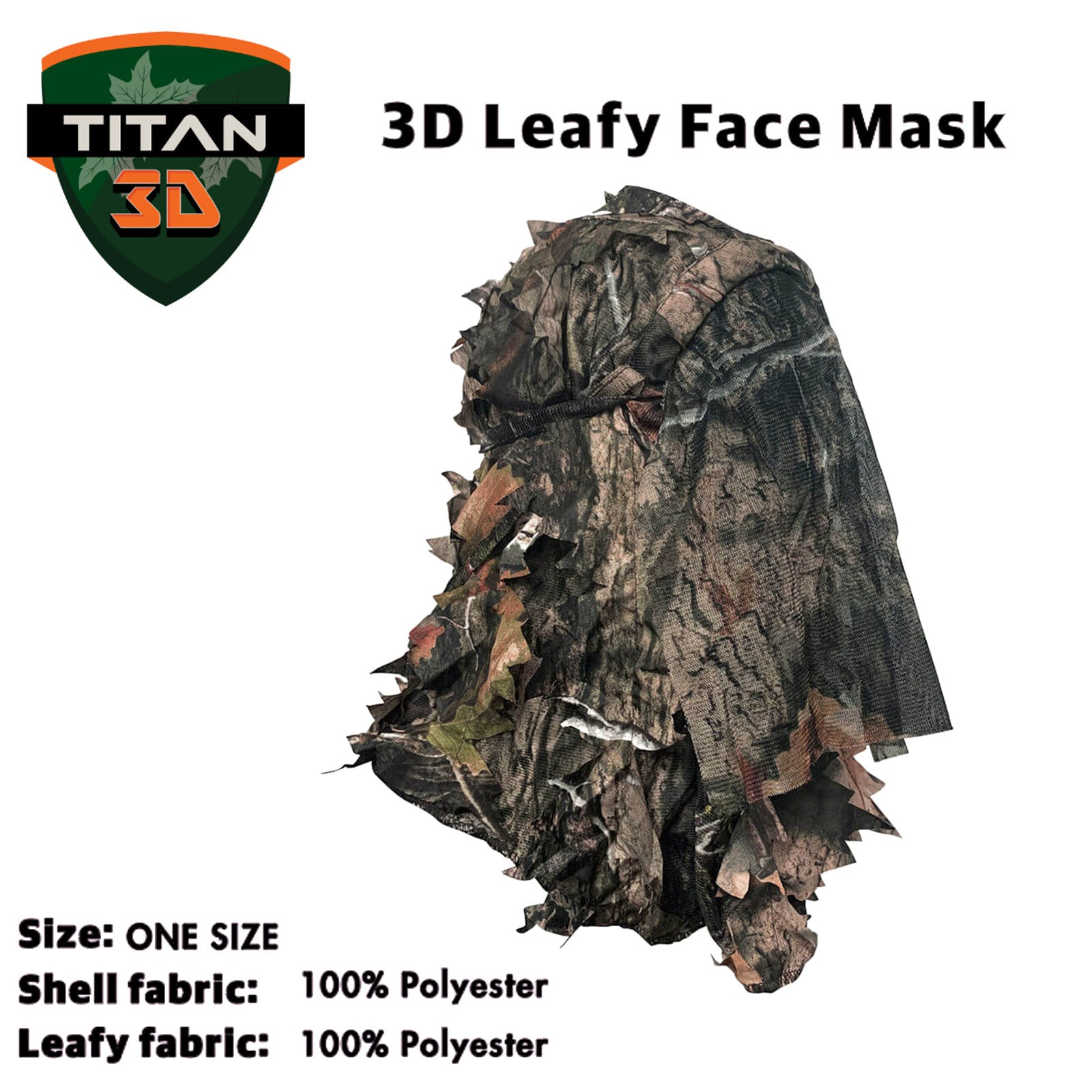 TITAN 3D Mossy Oak Country DNA Leafy Face Mask (MO-DNA-FM)