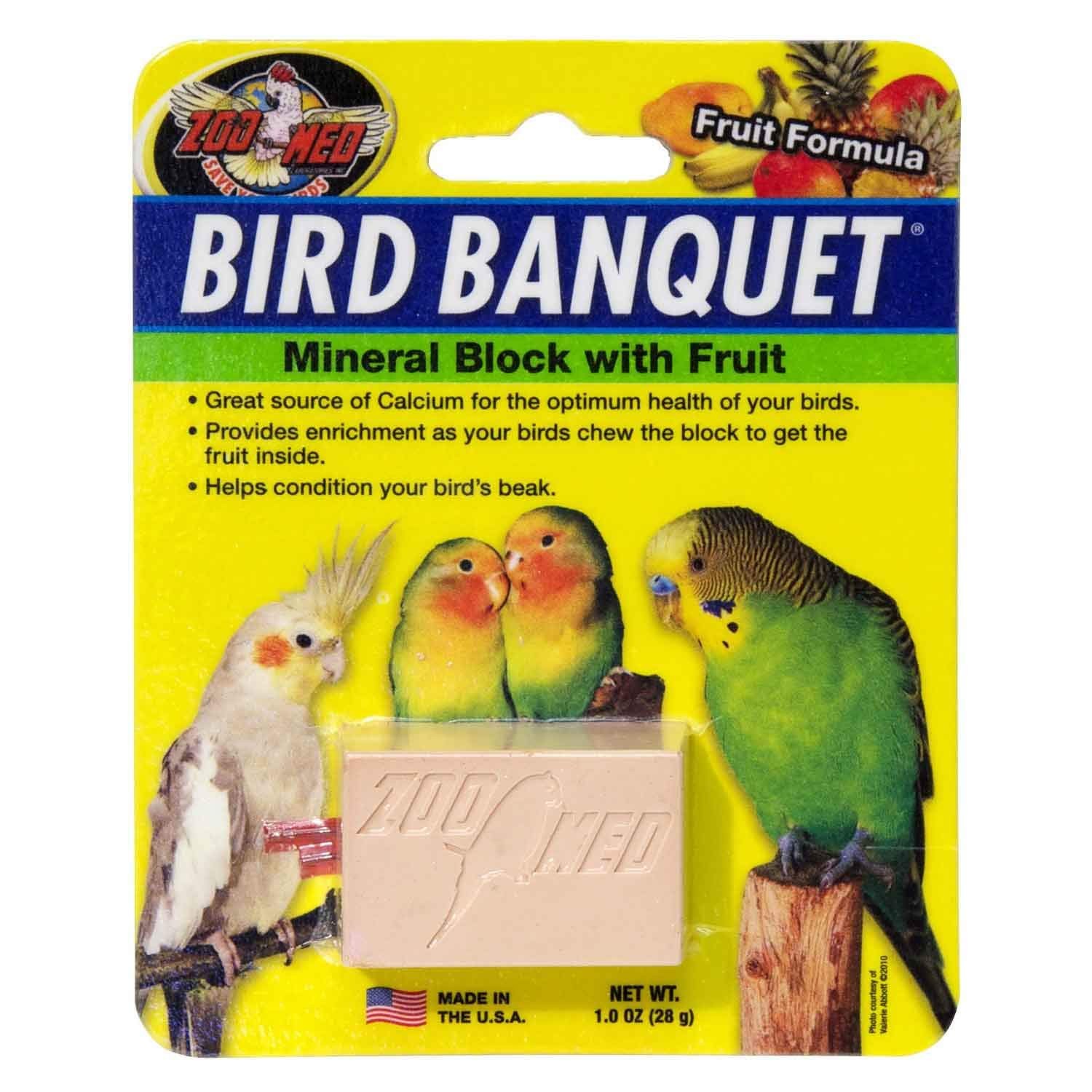 Zoo Med Fruit Bird Banquet Block Small 1 Ounce (Pack of 1), Clear
