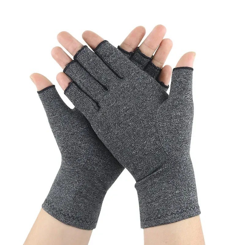 Fingerless Compression Gloves Arthritis Hand Support Touch Screen 1 Pair