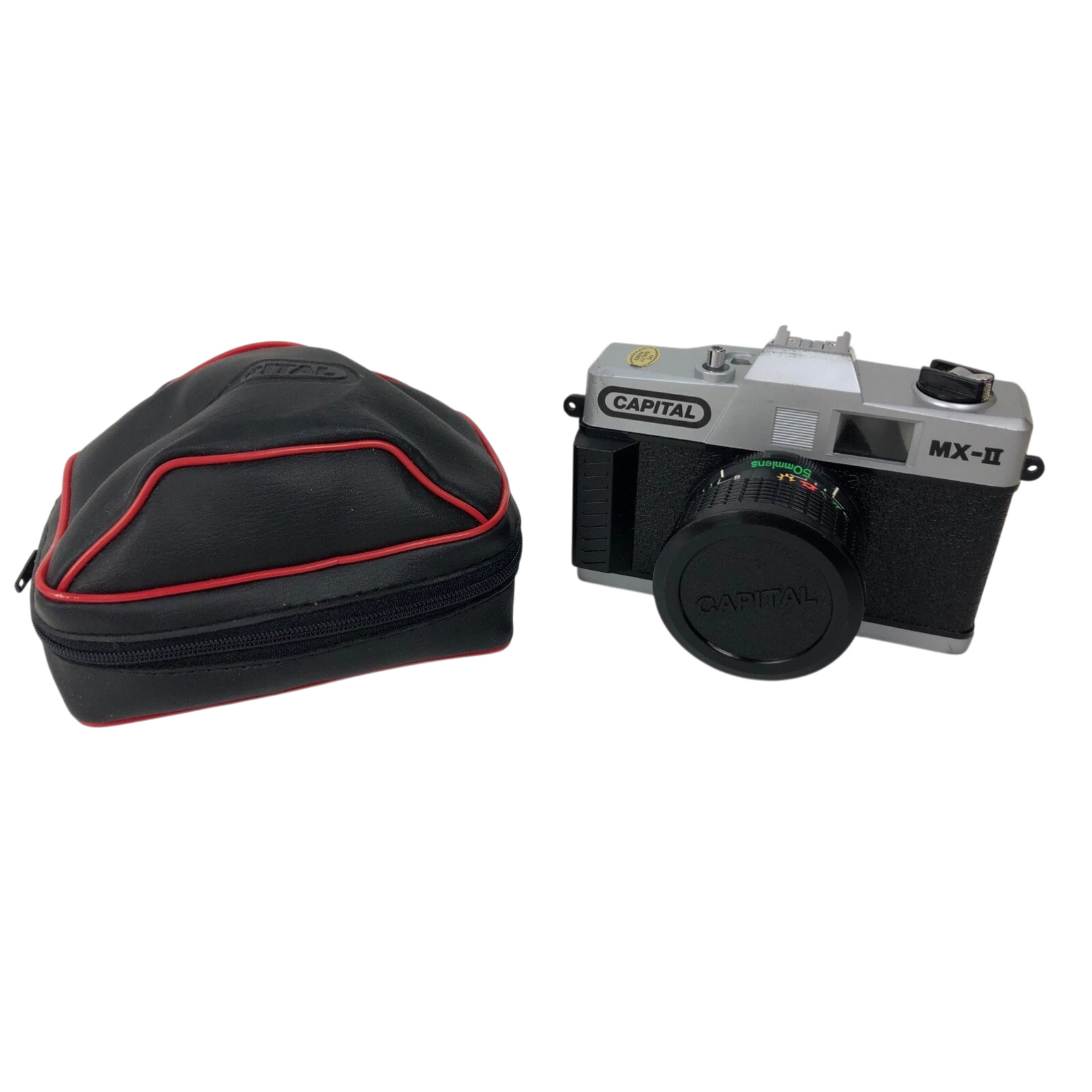 Capital MX-II 35mm SLR Film Camera With Case and Manual (no pic) Mint Condition