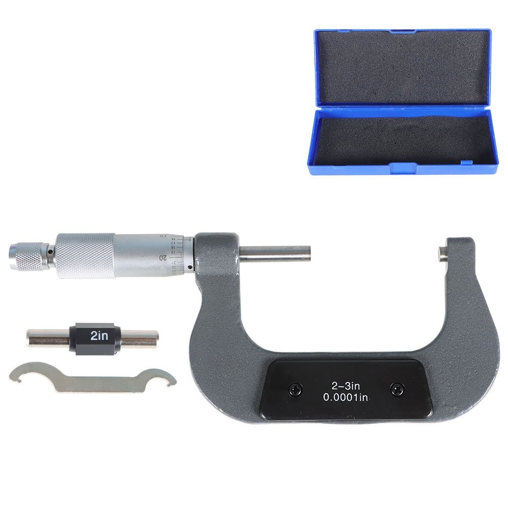Outside Micrometer 2-3" & 0.0001" Carbide Tipped Precision Micrometer