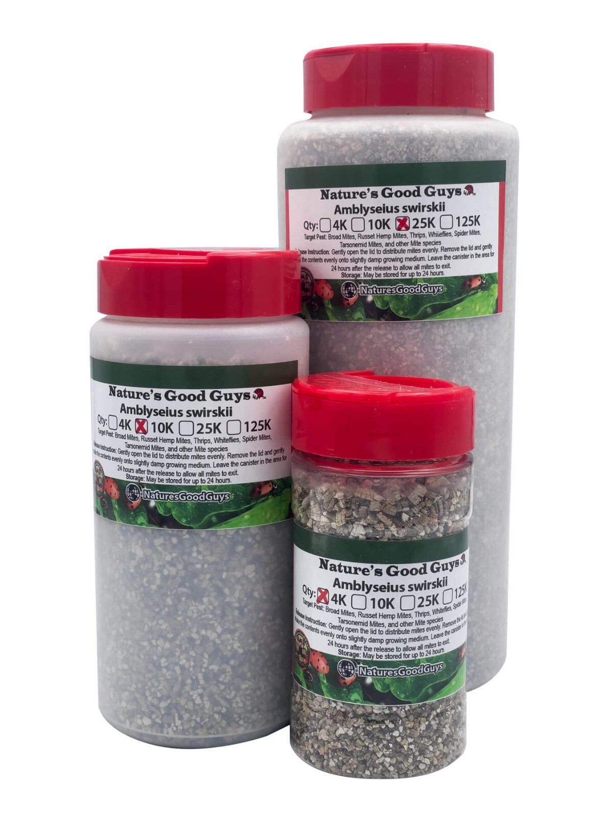 NaturesGoodGuys 4,000 Amblyseius Swirskii Predatory Mites - Spider Mites, Thrips