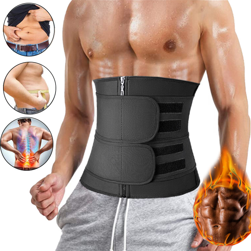 Sauna Sweat Waist Trainer Mens Corset Belt Weight Loss Body Shaper Shapewear