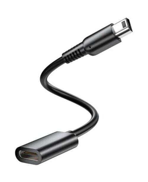 Dual Mode USB-C to 3DS/2DS/DSi Series Charging Cable: Support USB-A to C & 1