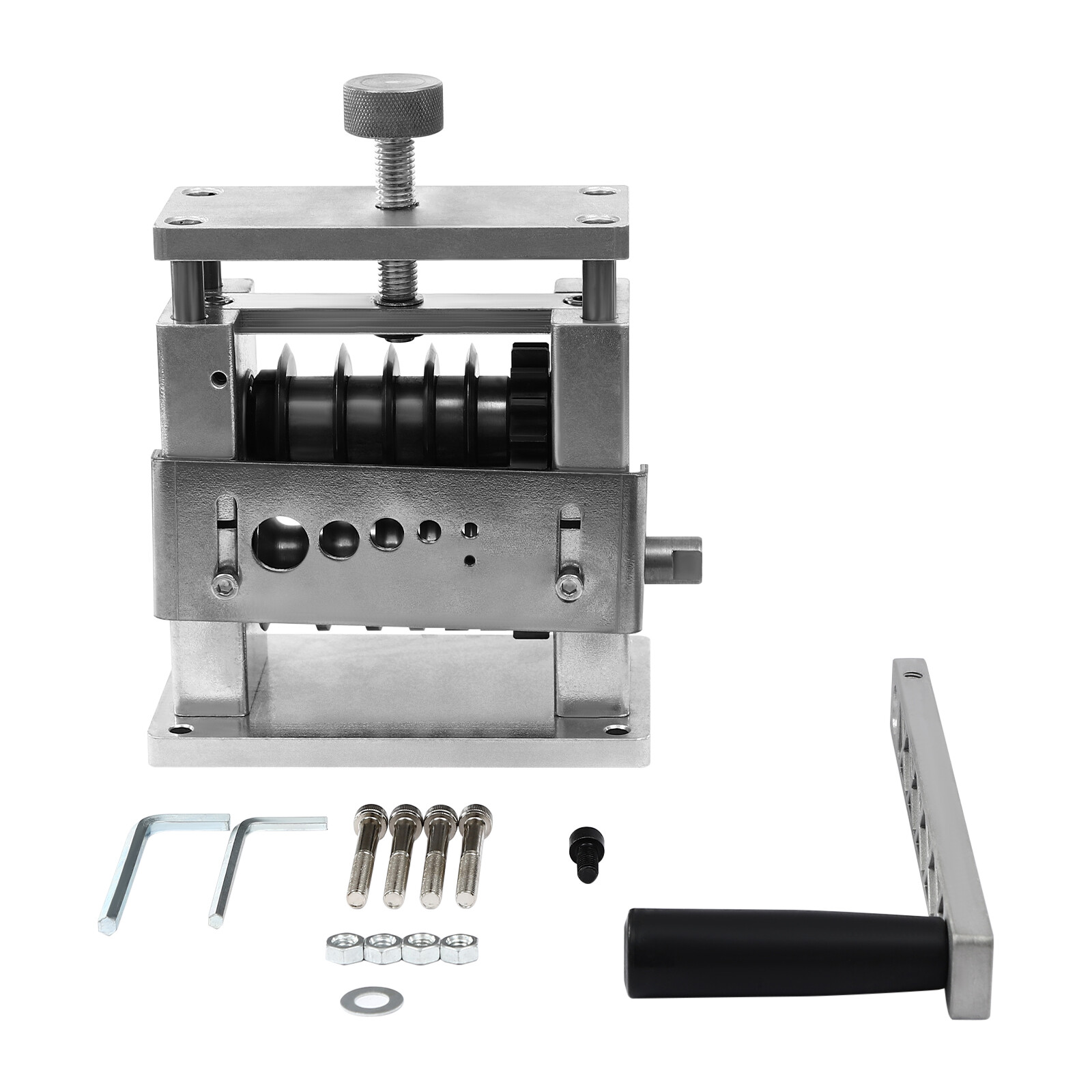 6 Holes Manual Cable Wire Stripping Machine Manual Wire Stripping Tool Silver US