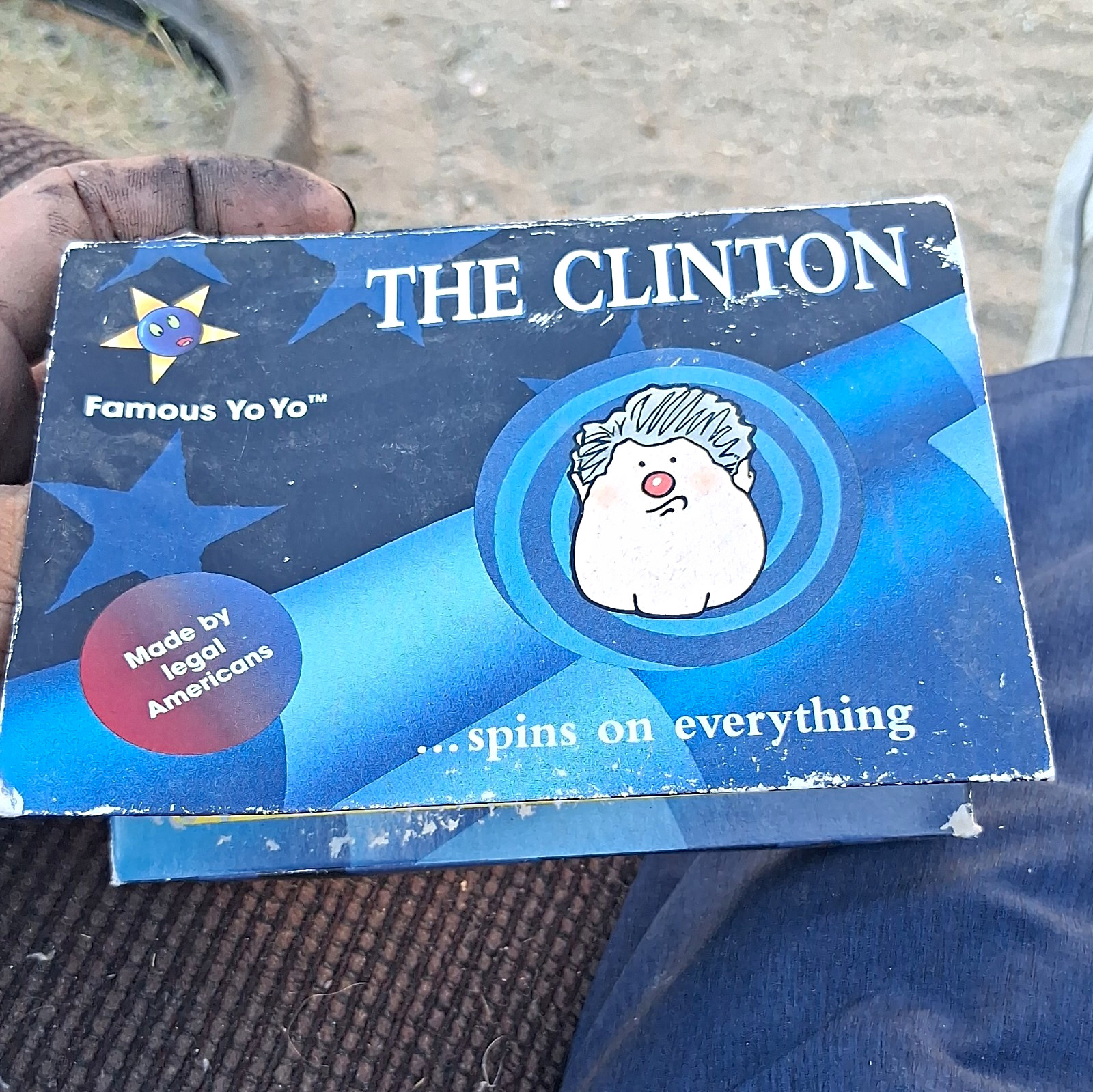 Famous Yo Yo “The Clinton” Bill Clinton Yo-Yo in Box, Vintage 1993