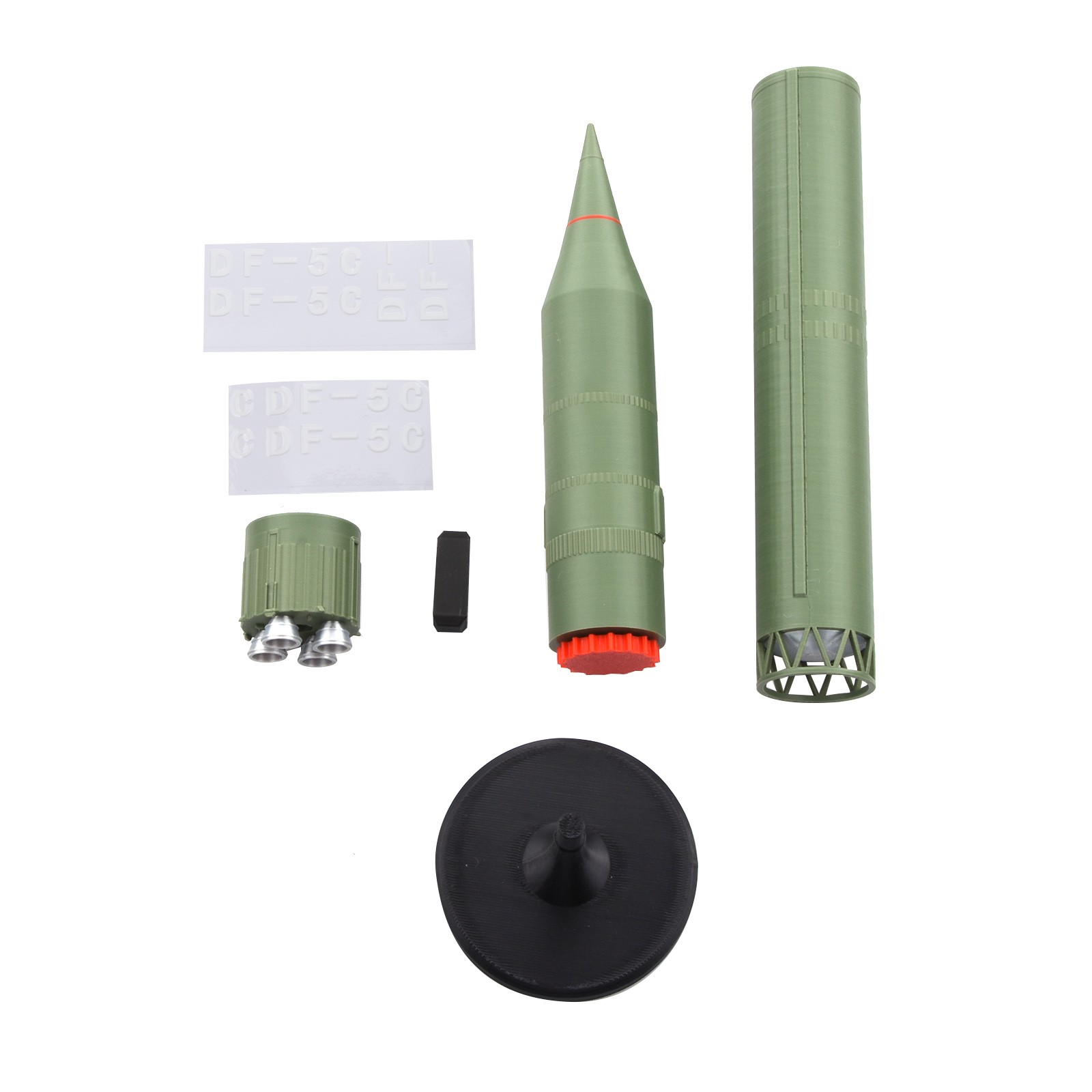 China's Dongfeng-5C Liquid-Fueled ICBM 1/72 Scale 45cm PLA Plastic Model Display