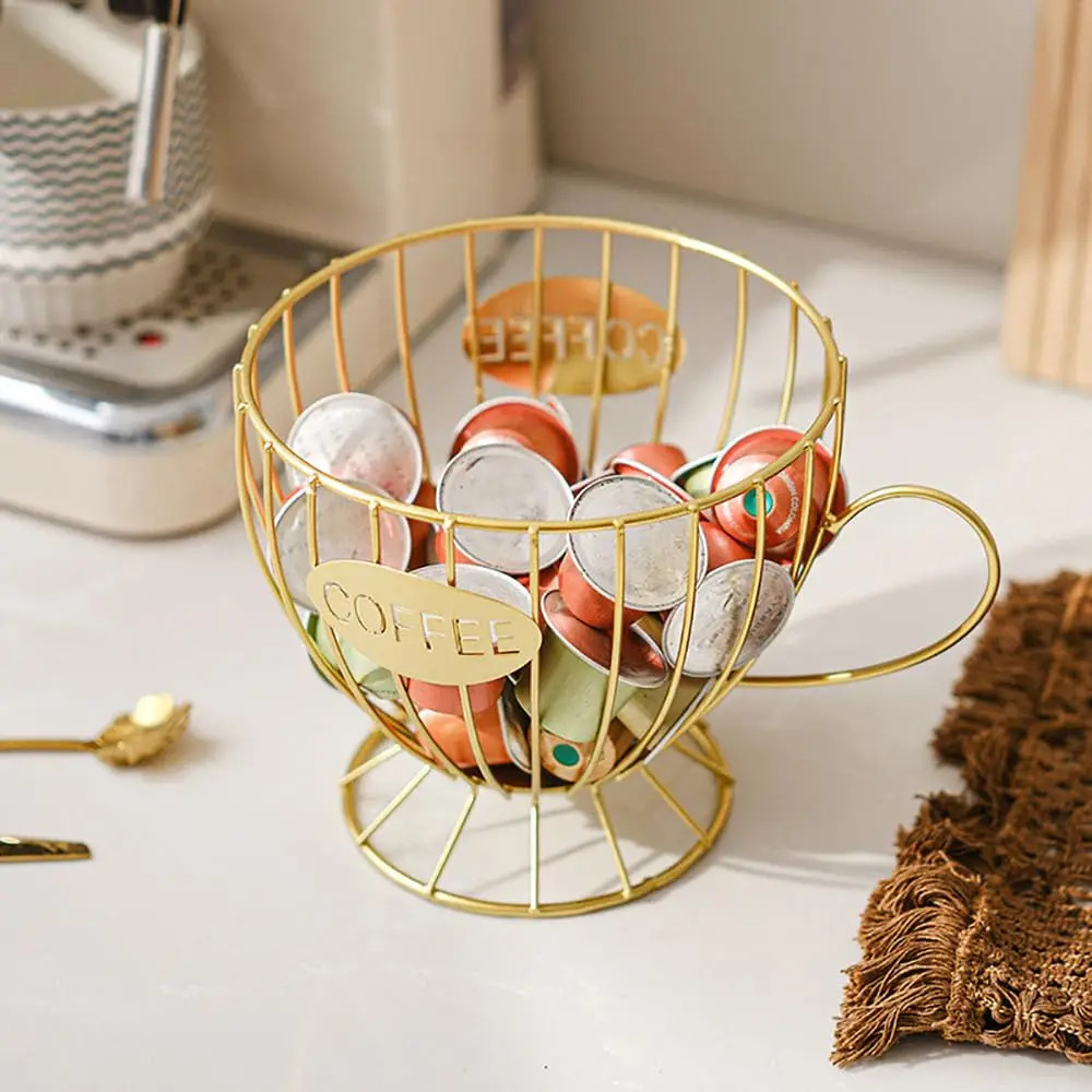 Metal Coffee Pod Holder & Kitchen Organizer
