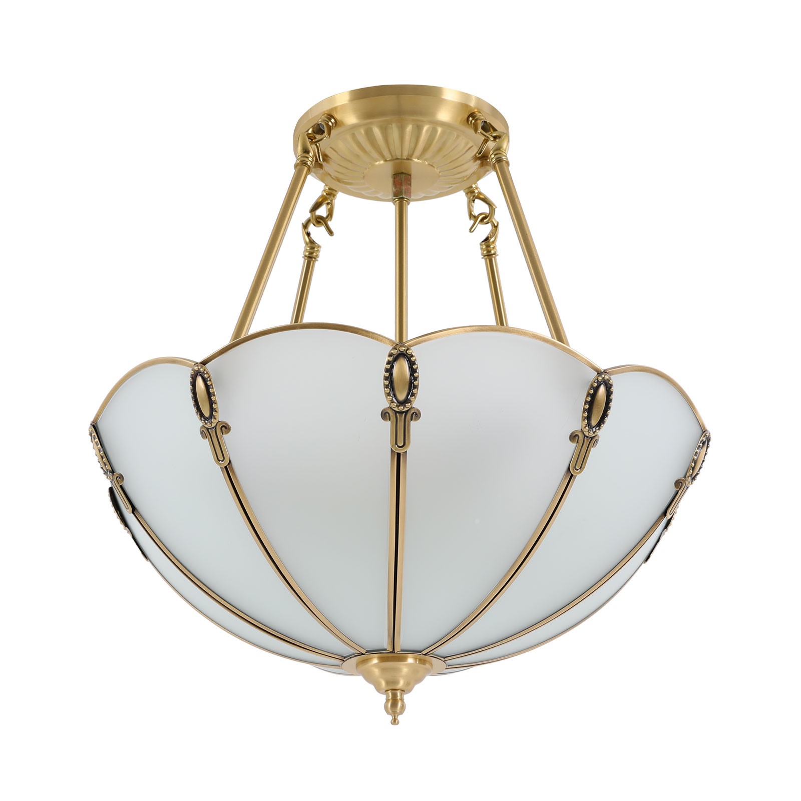Retro Pendant Lamp 110V Hanging Chandelier 4 Lights Antique Style Pendant Light