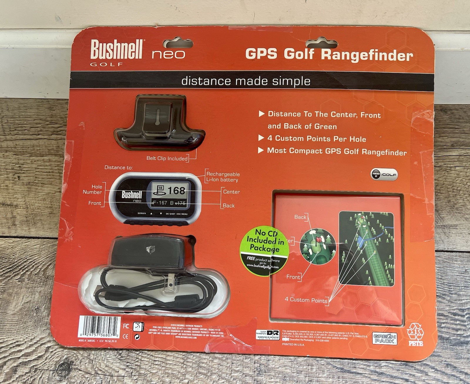 Bushnell Golf Neo GPS Golf Rangefinder 368050CL - Open Box
