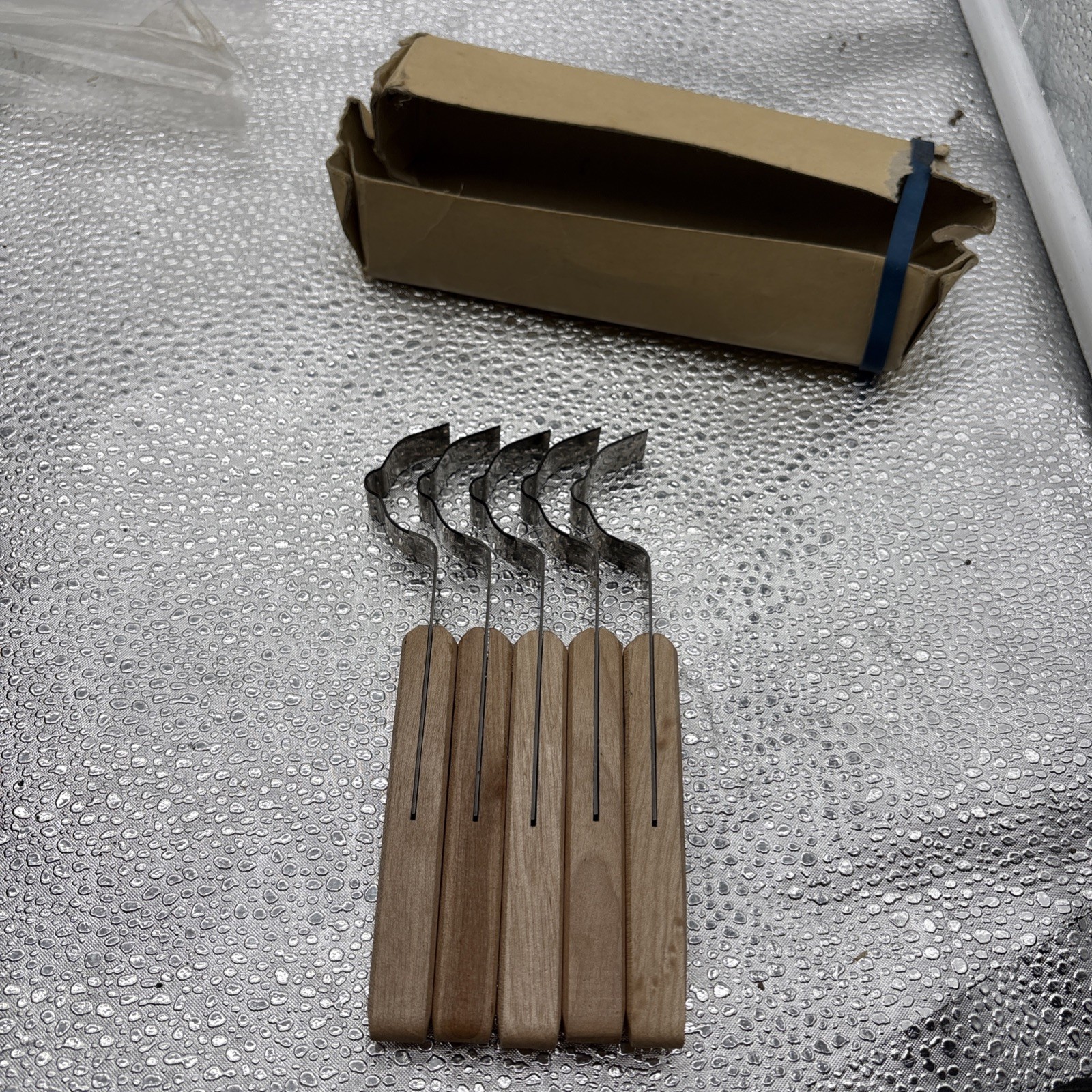 Modern Set of 5 Sanford Systems Stainless Steel Wood Carving Tools Japan