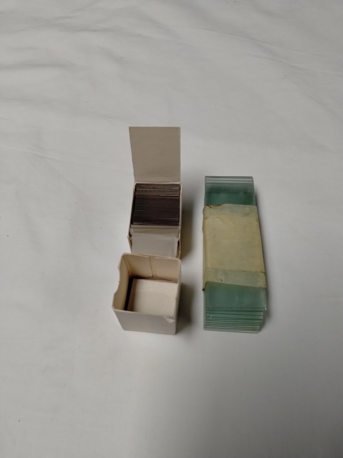 14 - Microscope Slides & 100 Plastic Cover Slips For A Science Lab or Hobbyists