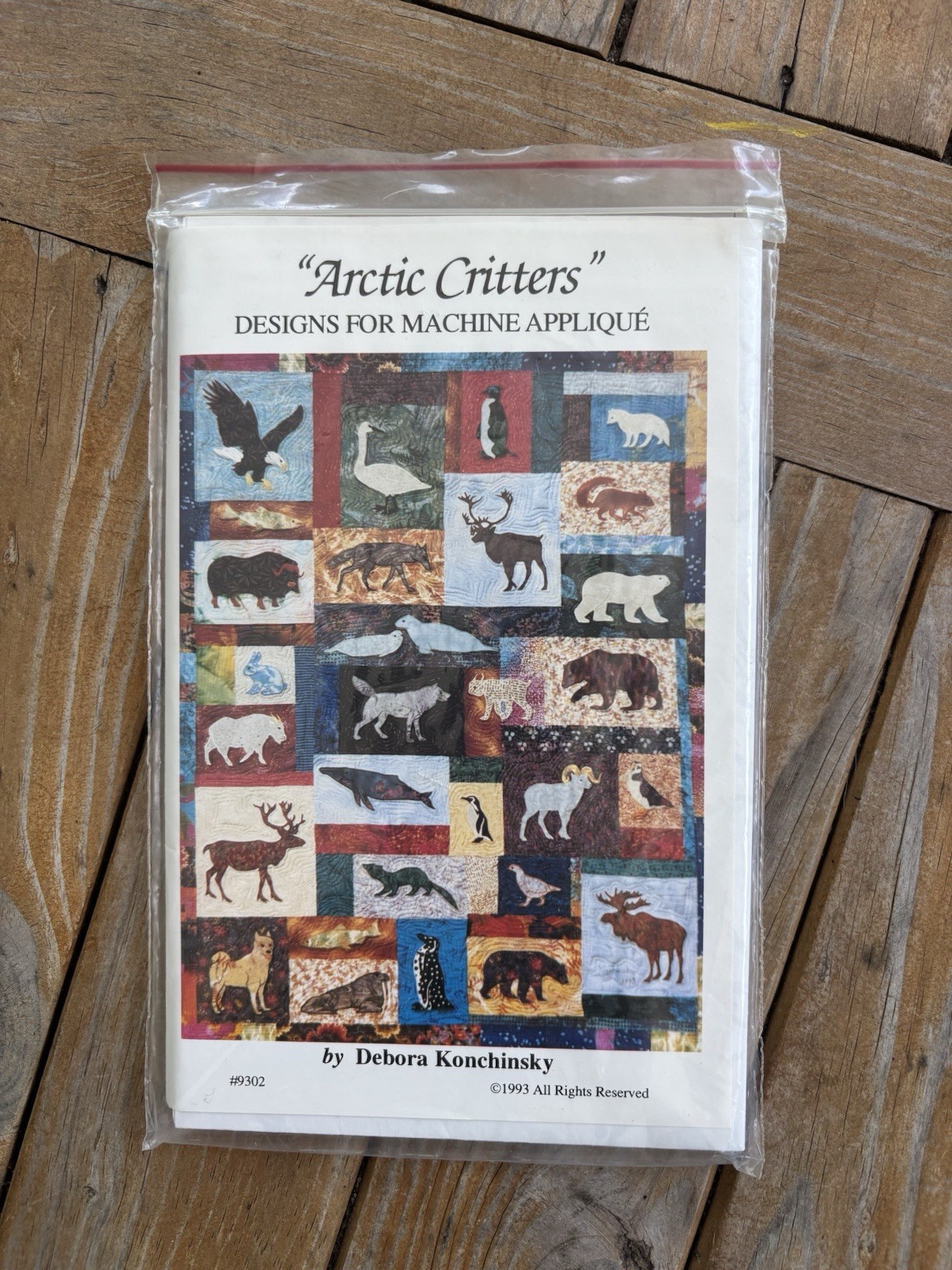 Arctic Critters Quilt Pattern Debora Konchinsky #9302 Machine Applique New