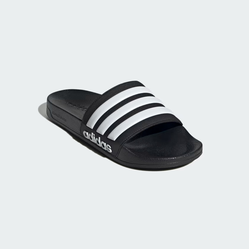 Unisex Adidas Adilette Aqua Comfort Sandals Black White Size 11 Men or Women 12