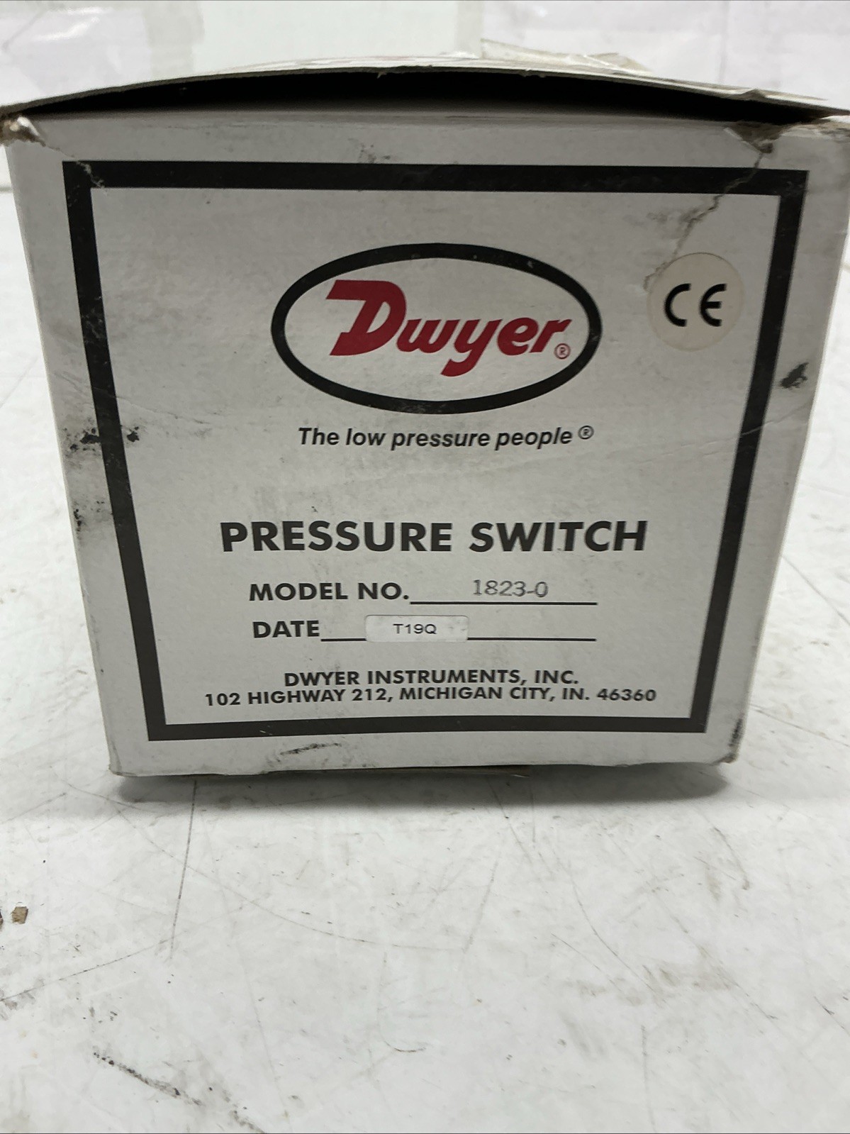 Dwyer 1823-0 Pressure Switch Y-623