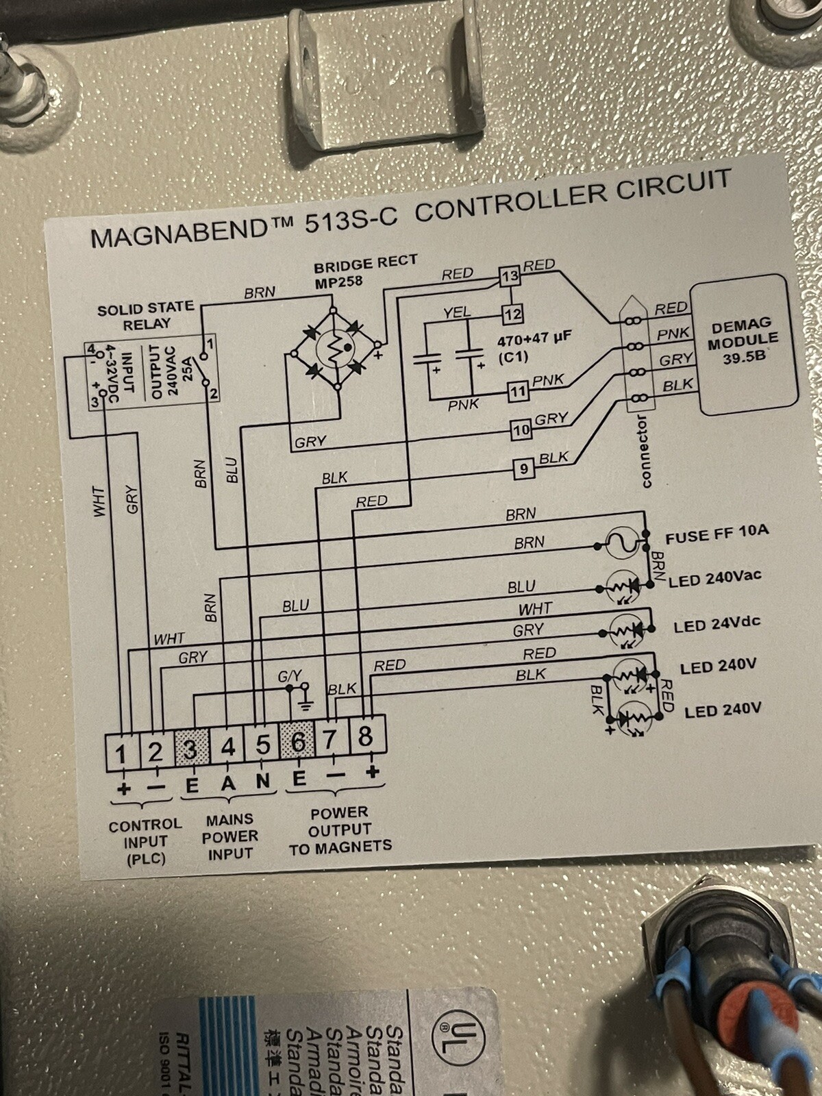 MagnaBend 513S-C Controller New