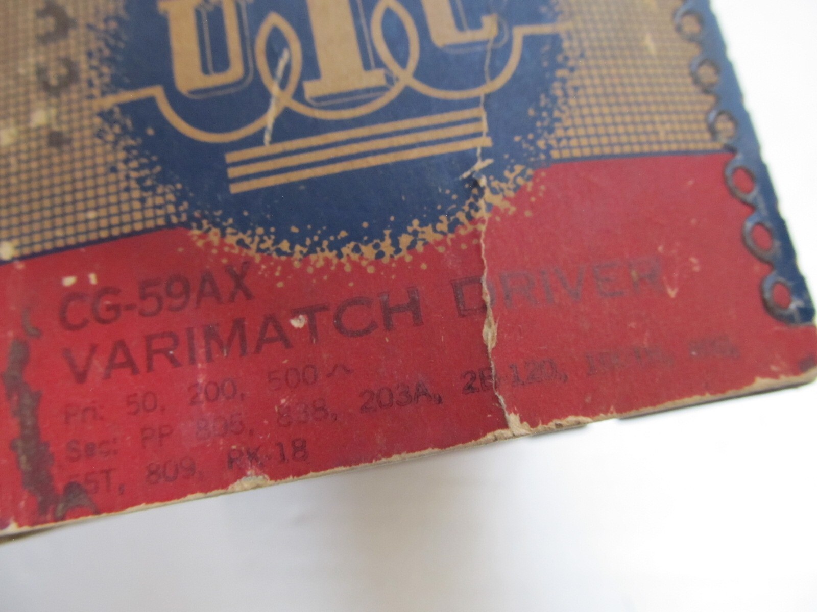 UTC Model CG-59AX VARIMATCH DRIVER Transformer