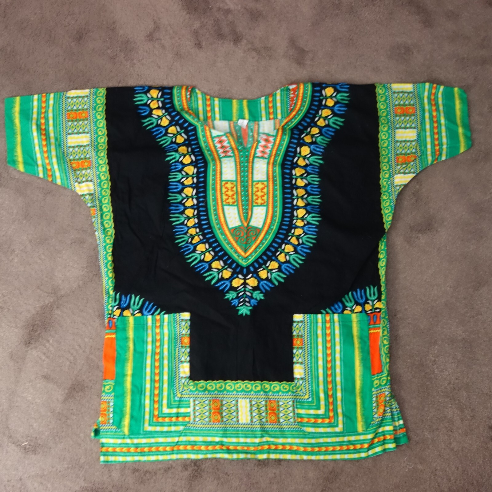 Dashiki Shirt Freesize African Africa Tribal Shirt  Unisex. Cotton. Appx size L