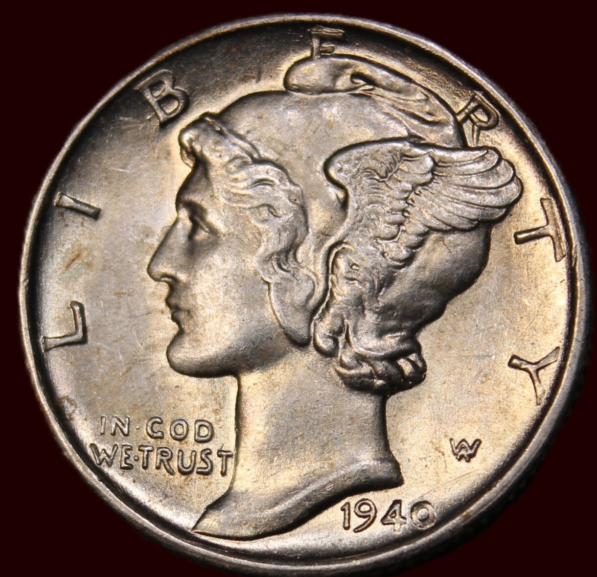 1940-S 10C Mercury Dime - BRILLIANT UNC - JAM188