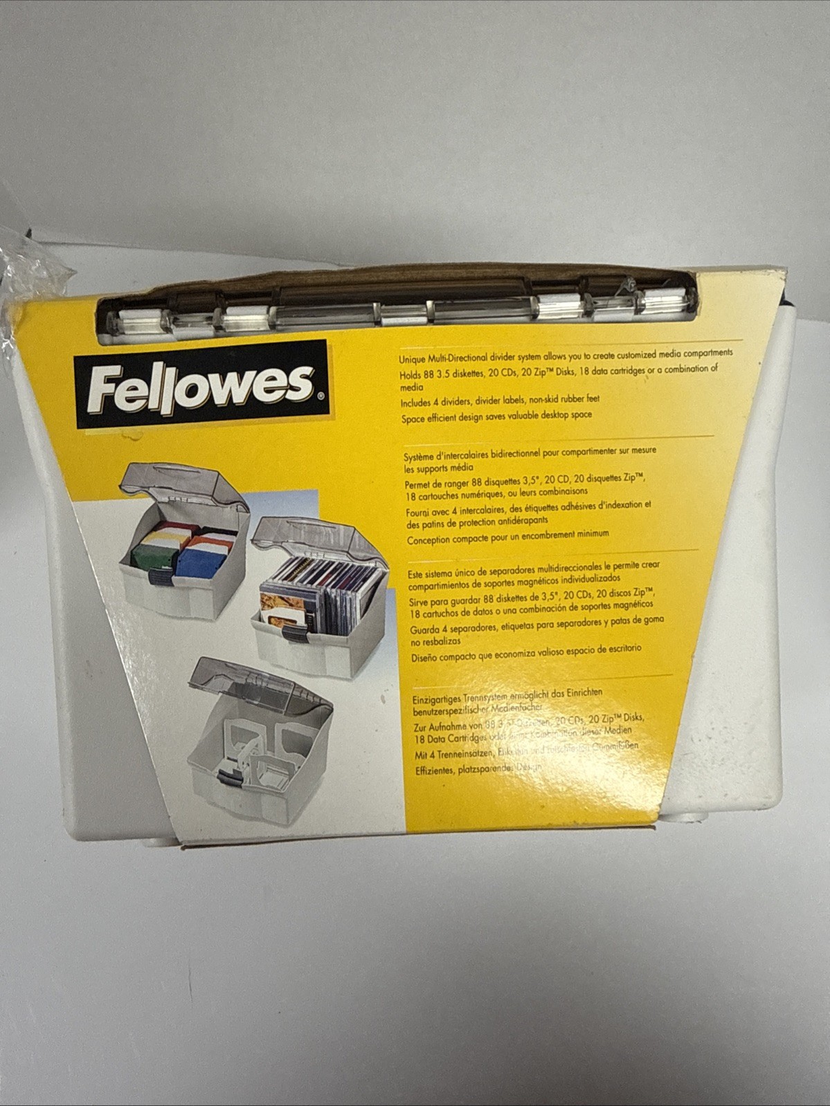 Fellowes Workstation Multi Media Disk Tray -Off White 1998 New Old Stock