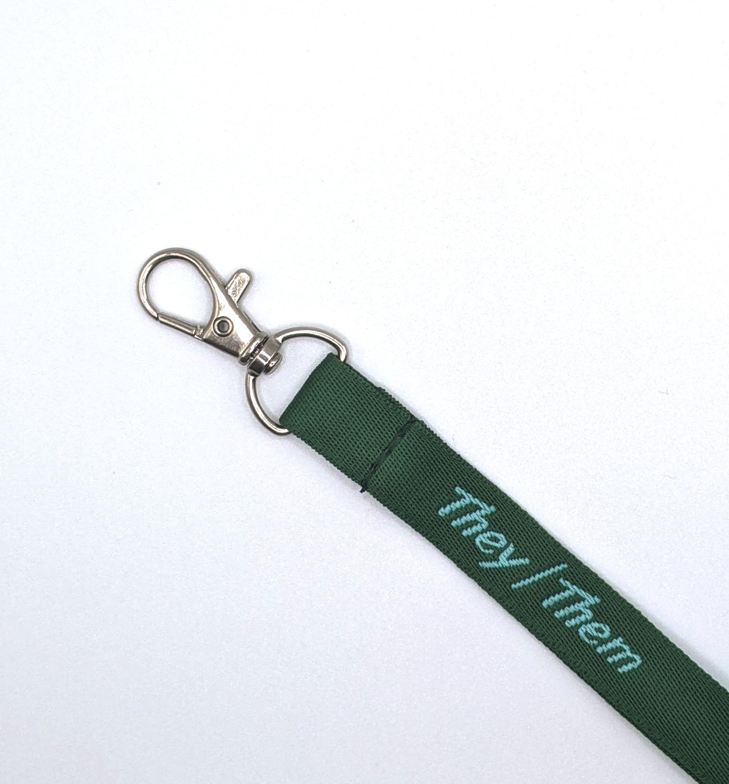 Pronoun Lanyard THEY/THEM for Work, College, School ID Card or Badge Keychain