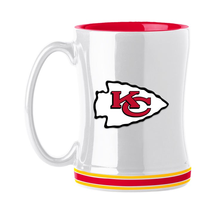 Kansas City Chiefs White Relief Mug