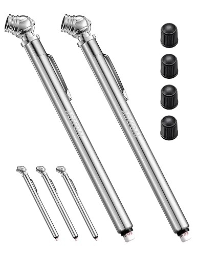 Pencil Tire Pressure Gauge 5 Pack (10-75PSI), Air Pressure Gauge for Tires, Stai