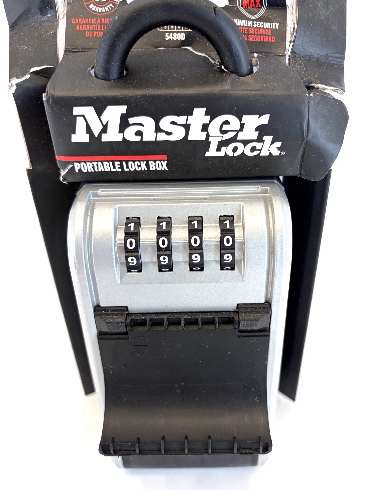 Master Lock Large Outdoor Lock Box W/ Combination Dial & Removable Shackle 5480D