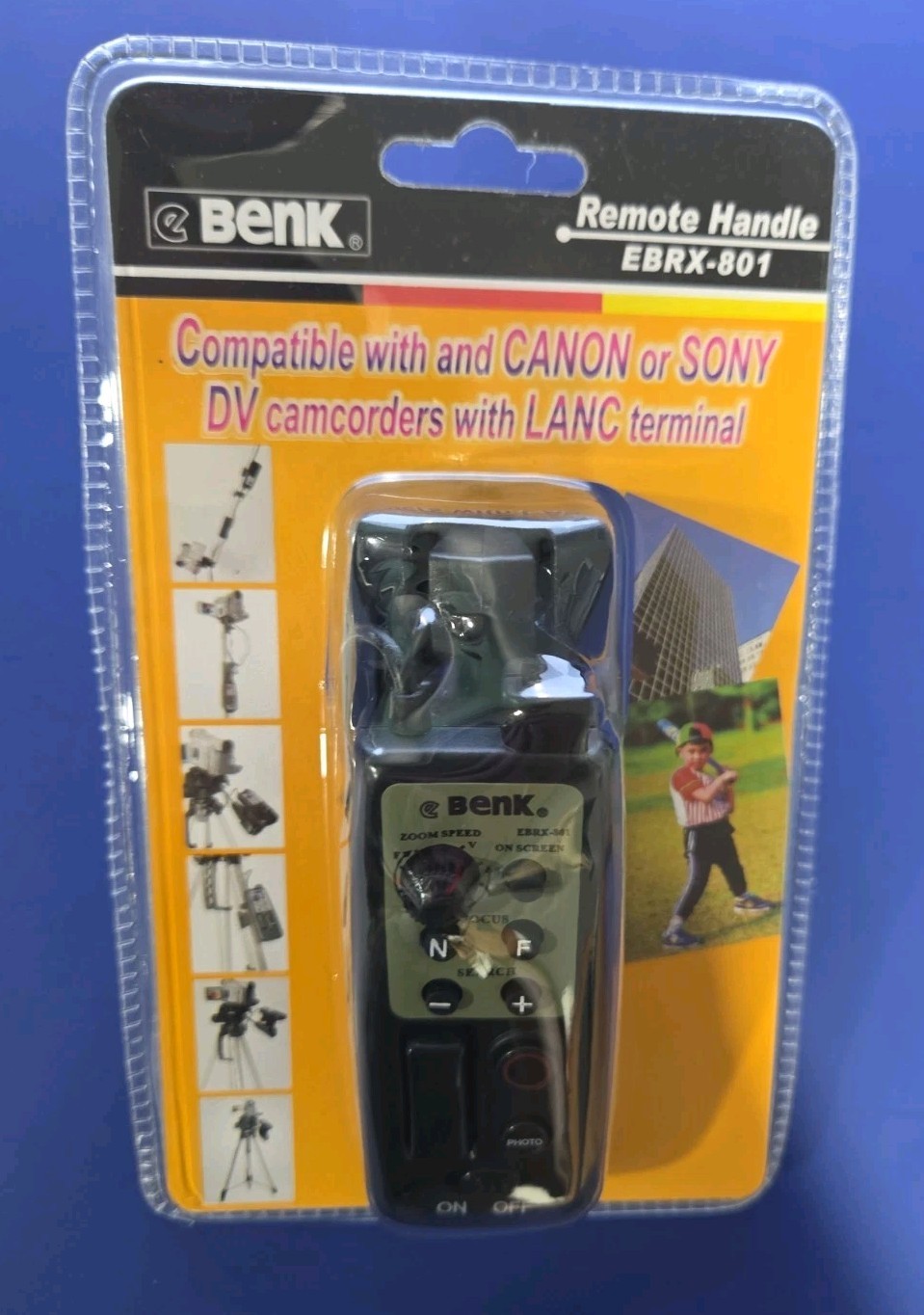 Lanc Zoom Controller Remote For Tripods Canon And Sony Cameras - New Sealed