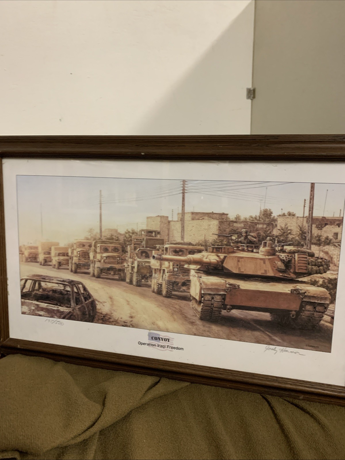 Jody Harmon Signed Print 195/500 Certificate Of Authenticity Operation Iraqi